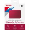 imageToshiba Canvio Advance 4TB Portable External Hard Drive USB 30 Black  HDTCA40XK3CARed