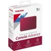 imageToshiba Canvio Advance 4TB Portable External Hard Drive USB 30 Black  HDTCA40XK3CARed