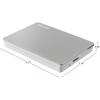 imageToshiba Canvio Flex 2TB Portable External Hard Drive USBC USB 30 Silver for PC Mac ampamp Tablet  HDTX120XSCAASilver