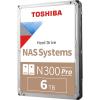 imageToshiba N300 PRO 10TB LargeSized Business NAS up to 24 Bays 35Inch Internal Hard Drive  Up to 300 TBYear Workload Rate CMR SATA 6 GBs 7200 RPM 512 MB Cache  HDWG71AXZSTB6 TB