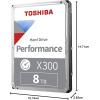 imageToshiba X300 20TB Performance ampamp Gaming 35Inch Internal Hard Drive  CMR SATA 6 GBs 7200 RPM 512 MB Cache  HDWR62AXZSTA8 TB