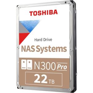 imageToshiba N300 PRO 10TB LargeSized Business NAS up to 24 Bays 35Inch Internal Hard Drive  Up to 300 TBYear Workload Rate CMR SATA 6 GBs 7200 RPM 512 MB Cache  HDWG71AXZSTB22 TB